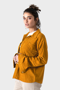 Mustard Velvet Shirt