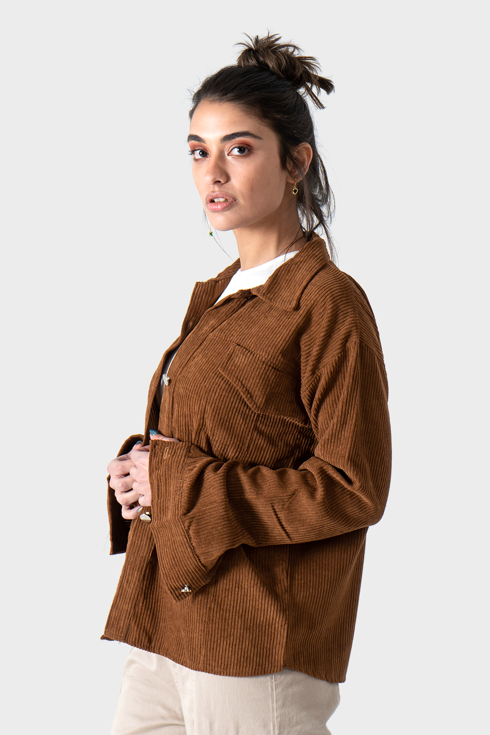 Brown Velvet Shirt