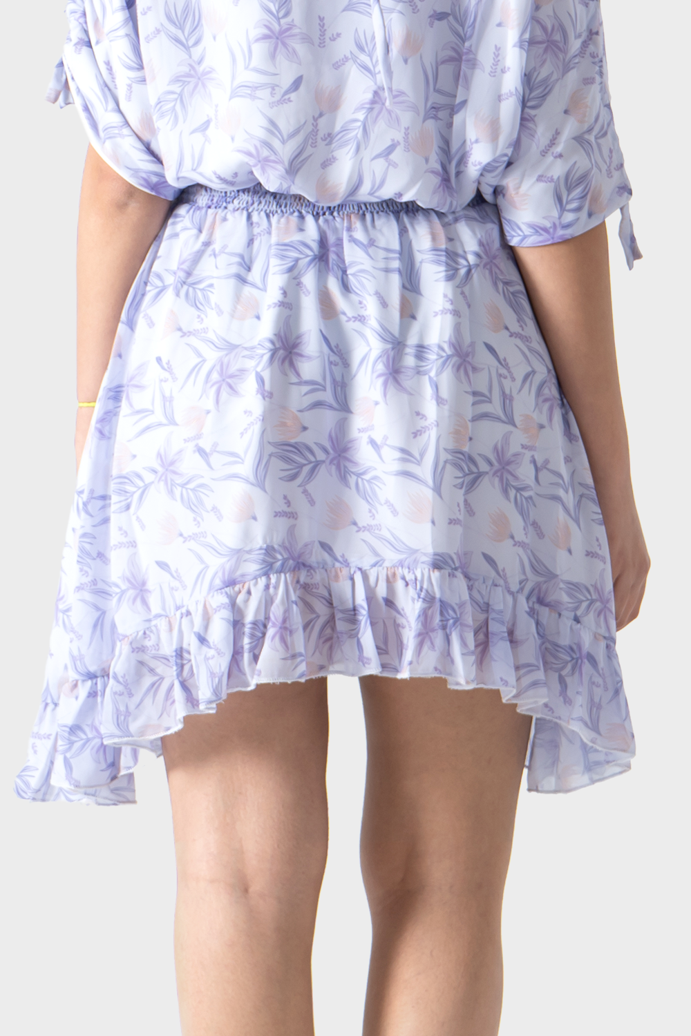 Lavender Midi Printed Skirt