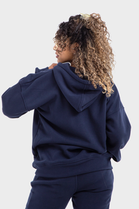 Premium Line, Navy Oversized Plain Hoodie Only