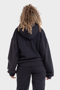 Premium Line, Black Oversized Plain Hoodie only