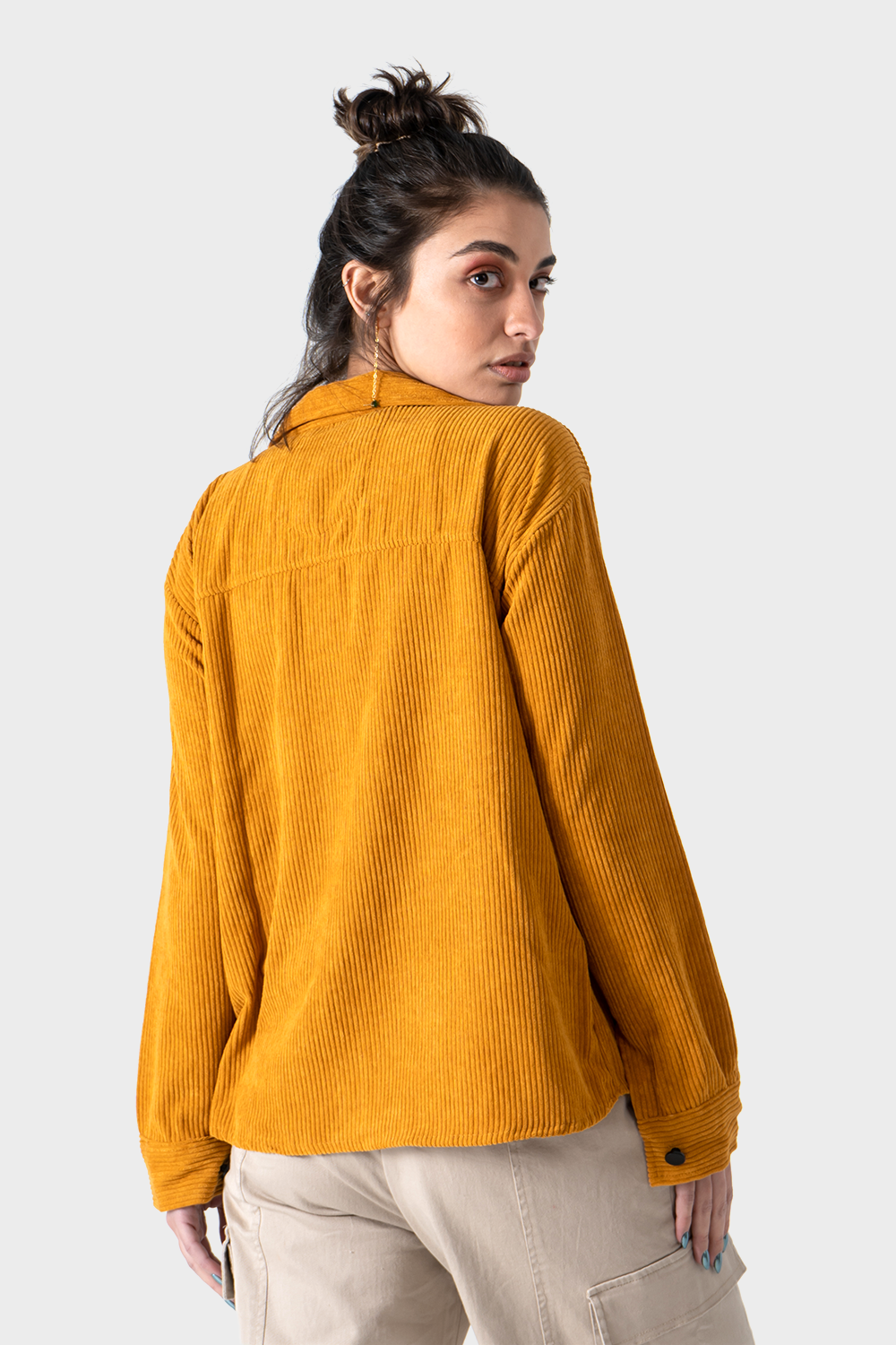 Mustard Velvet Shirt