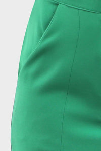 Green Front Slits Pants