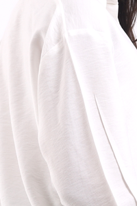 White Oversized Linen Shirt