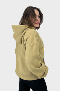 Sand Oversized Printed Hoodie