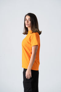 Orange Crew Neck T-Shirt