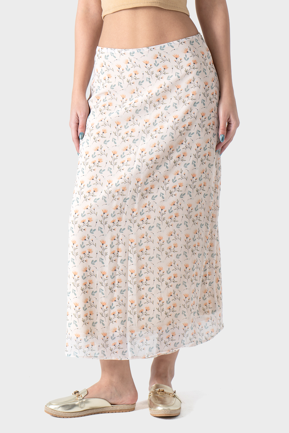 Maxi Floral Printed Skirt