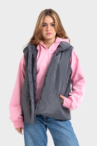 Gray Puffer Vest