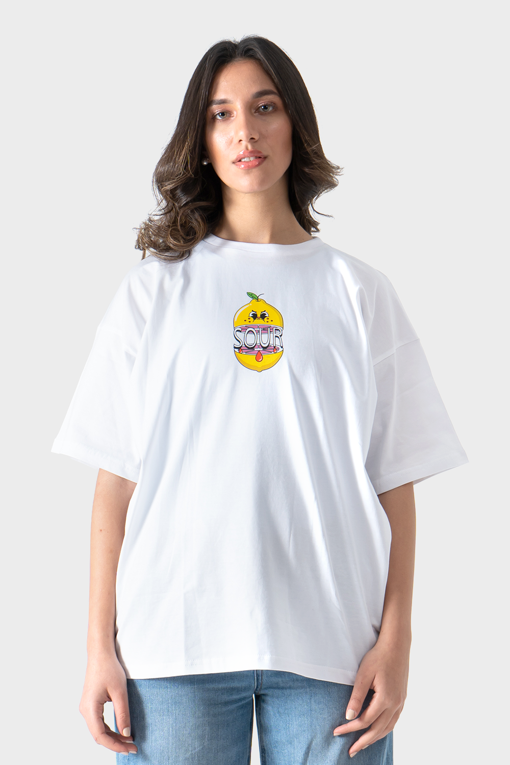 Lemon Printed Over-Sized T-Shirt