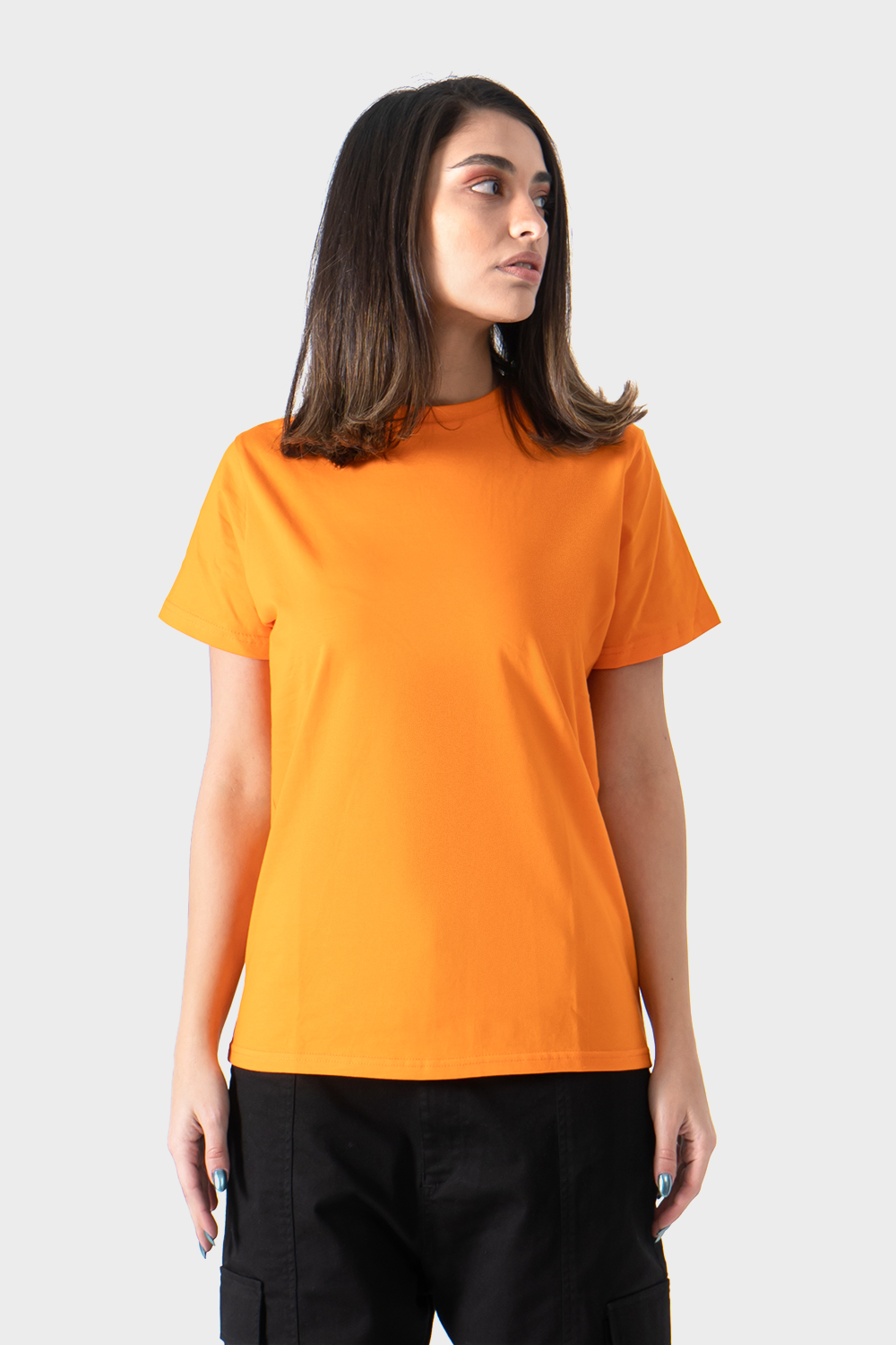 Orange Crew Neck T-Shirt